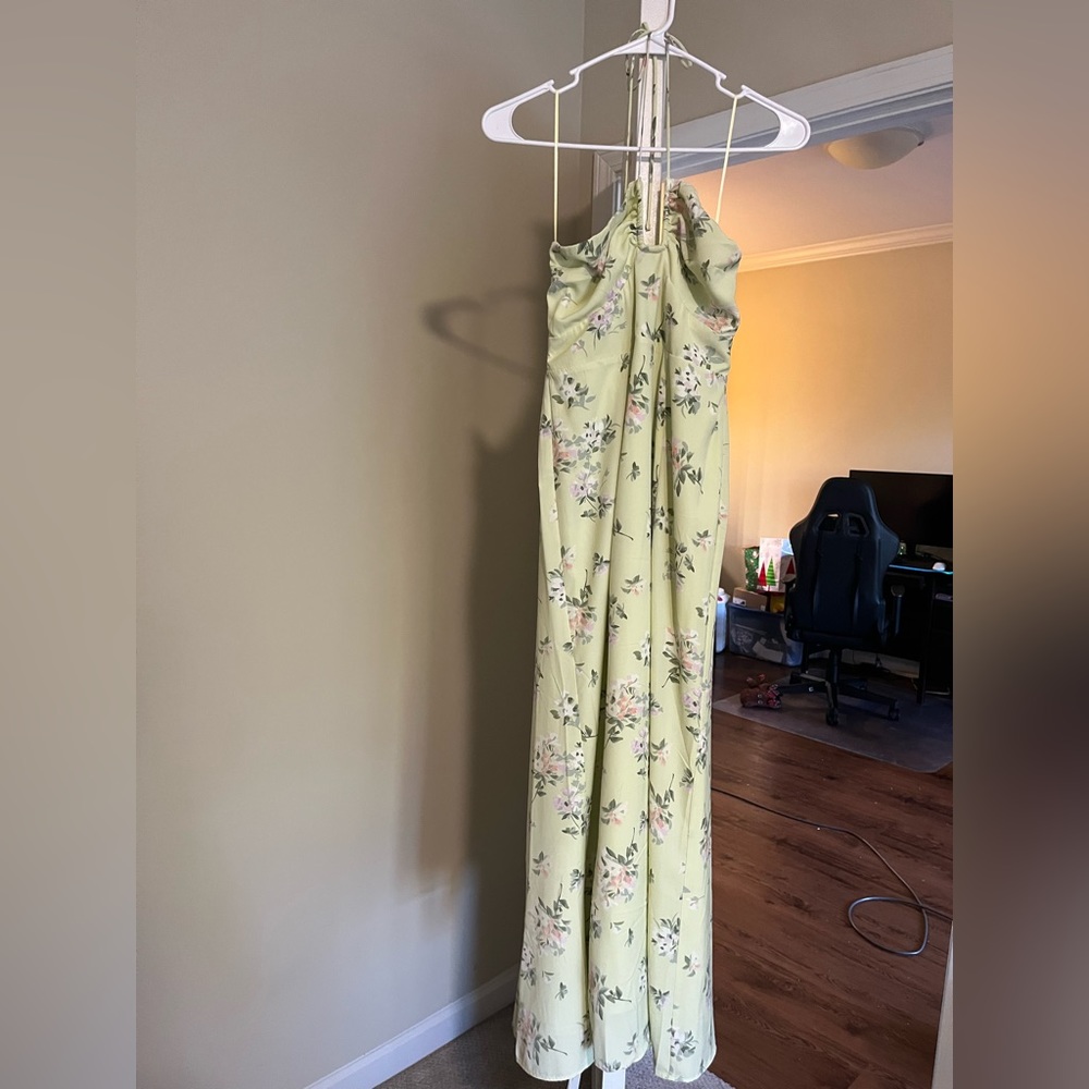 Abercrombie and Fitch green floral dress